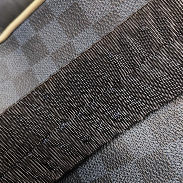 JOSH Damier Graphite Coated Canvas Black