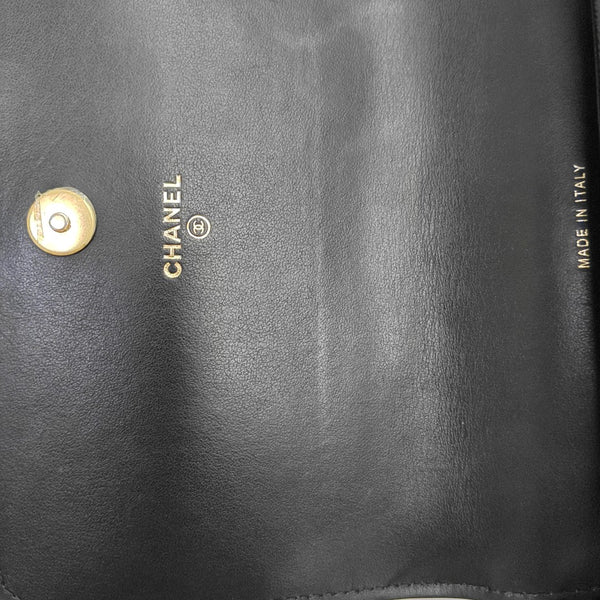 BOY CHANEL Mini Quilted Grained Calfskin Black