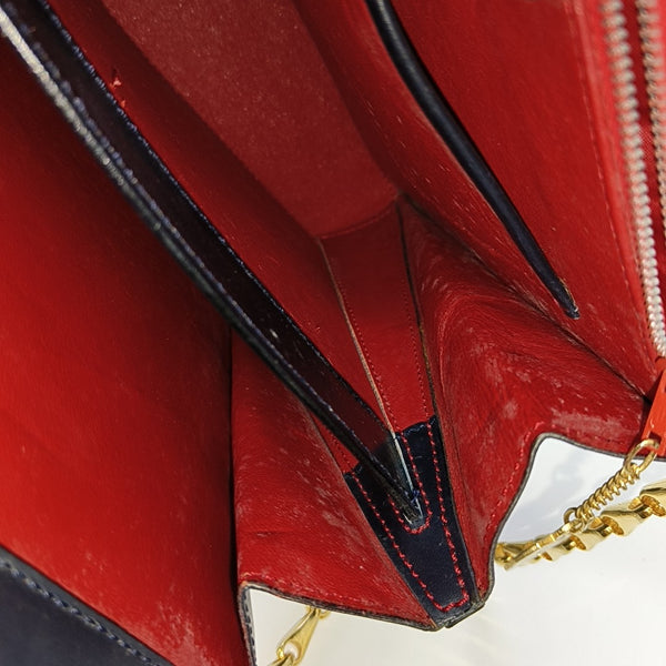 Calfskin Shoulder Bag Blue