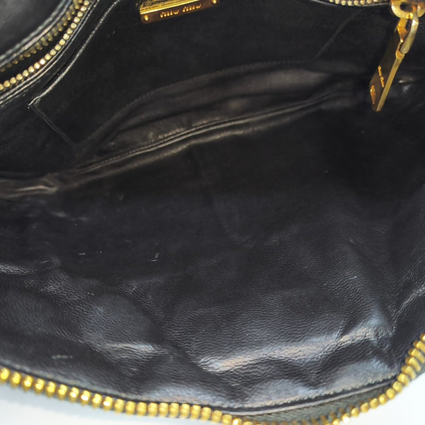 Quilted Lambskin Clutch Black