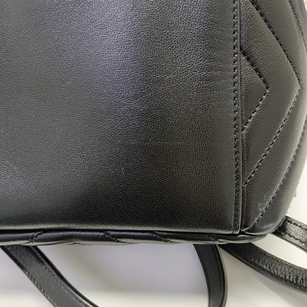 JOE Chevron Lambskin Black