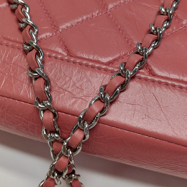 Quilted Calfskin Shoulder Bag Pink