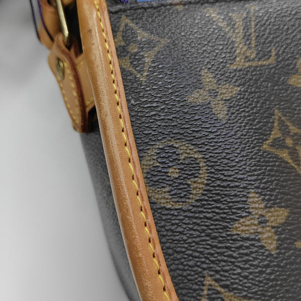 SOLOGNE PM Monogram Coated Canvas Brown