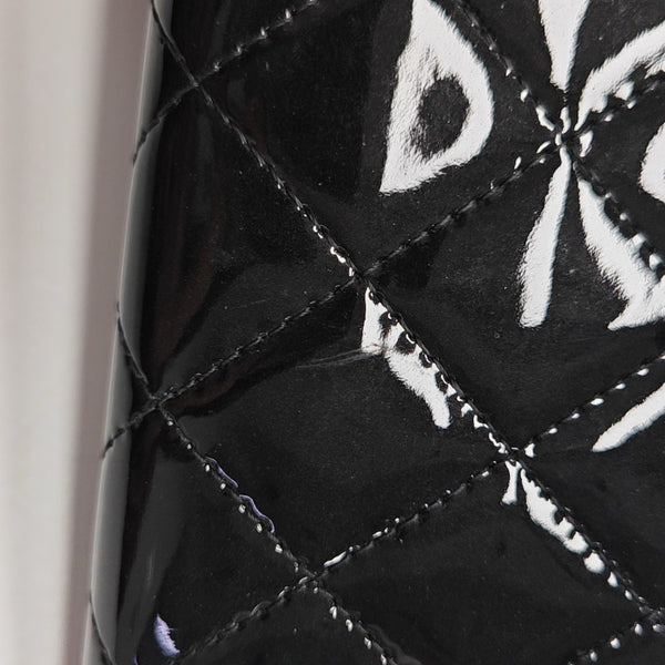 Quilted Calfskin Wallet Black