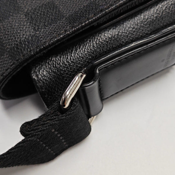 DISTRICT MM Damier Graphite Coated Canvas Gray