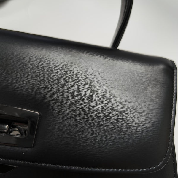 Calfskin Shoulder Bag Black