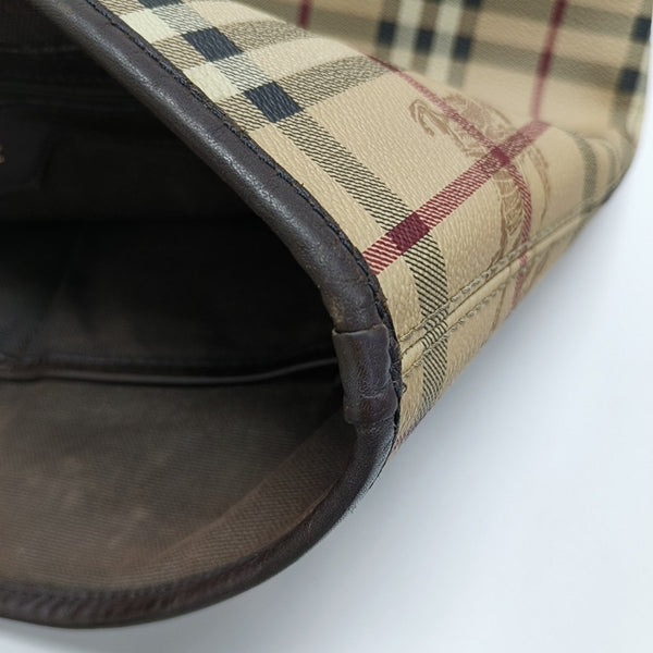 Coated Canvas Tote Bag Beige
