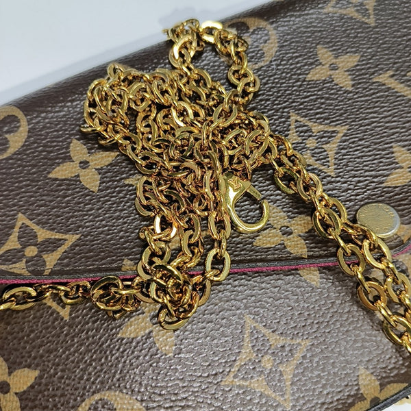 FÉLICIE Monogram Coated Canvas Brown