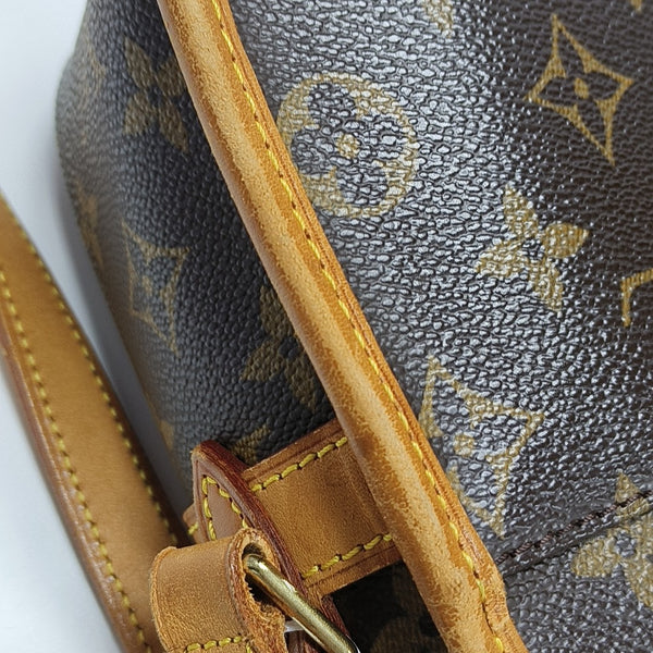 SOLOGNE PM Monogram Coated Canvas Brown