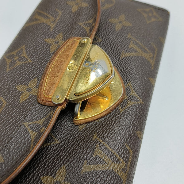 EUGENIE Monogram Coated Canvas Brown Wallet