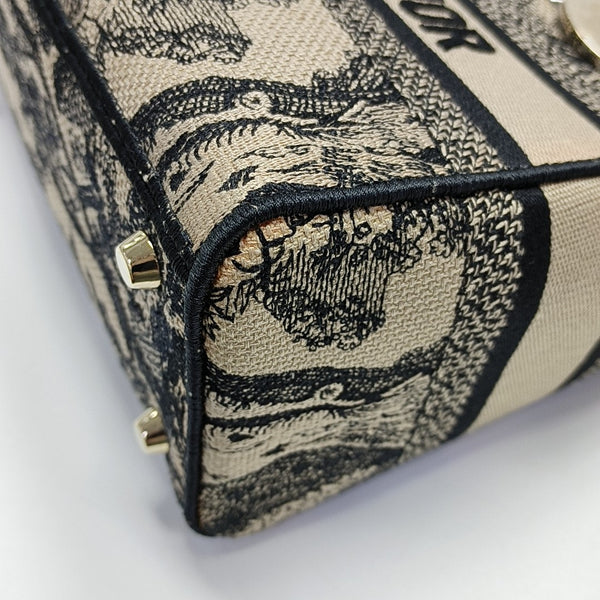 Authenticated pre-owned Lady D-Lite Medium Canvas Beige - Shoulder Bag at Looply