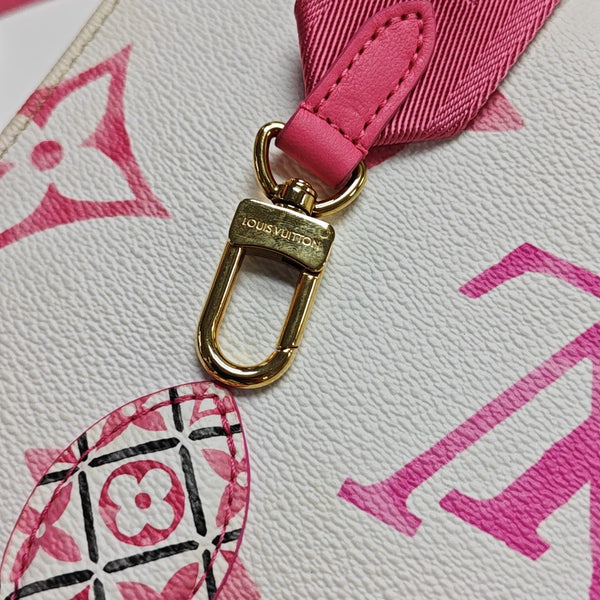 ONTHEGO PM Monogram Coated Canvas White