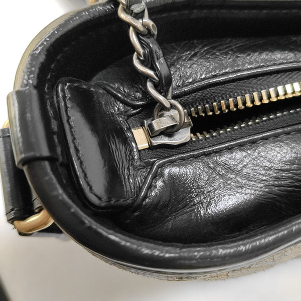 GABRIELLE Small Quilted Lambskin Gold