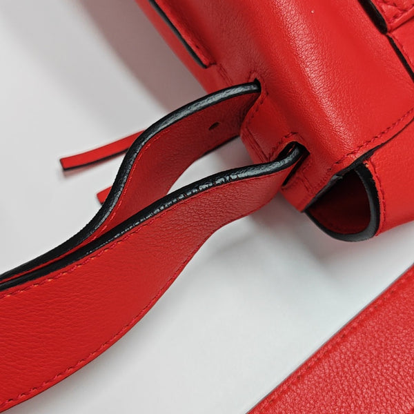 Calfskin Shoulder Bag Red