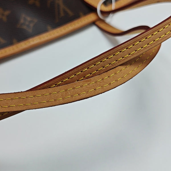 NEVERFULL MM Monogram Coated Canvas Brown