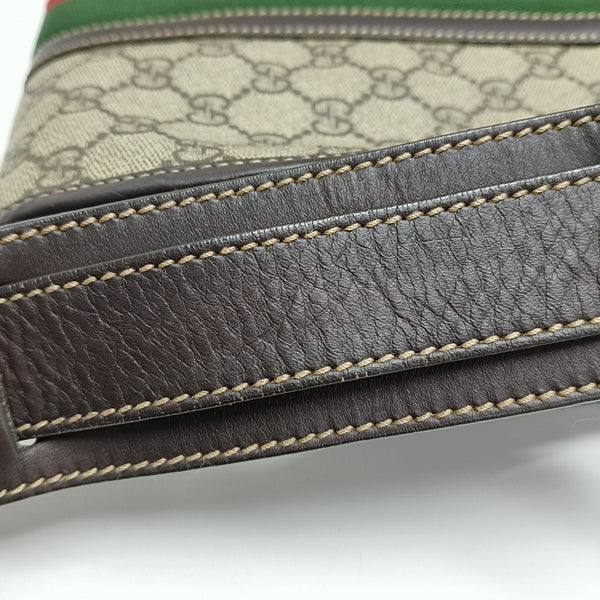Monogram Coated Canvas Crossbody Bag Beige