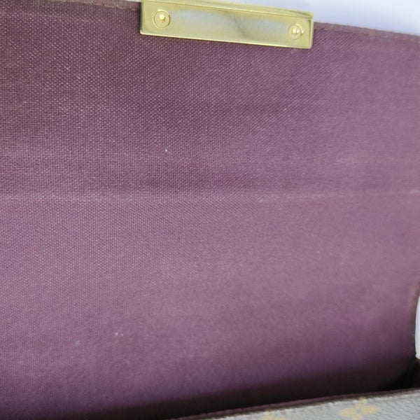 FAVORITE PM Monogram Coated Canvas Brown