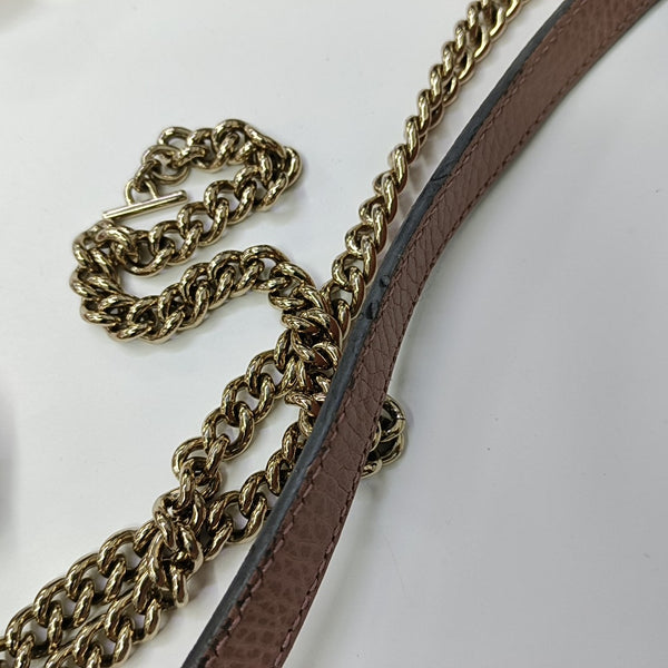 Interlocking G Small Calfskin Pink