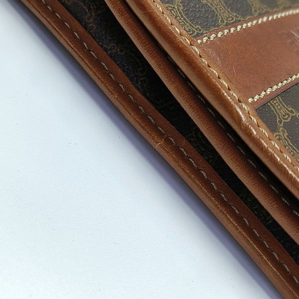 TRIOMPHE ROUND Coated Canvas Brown