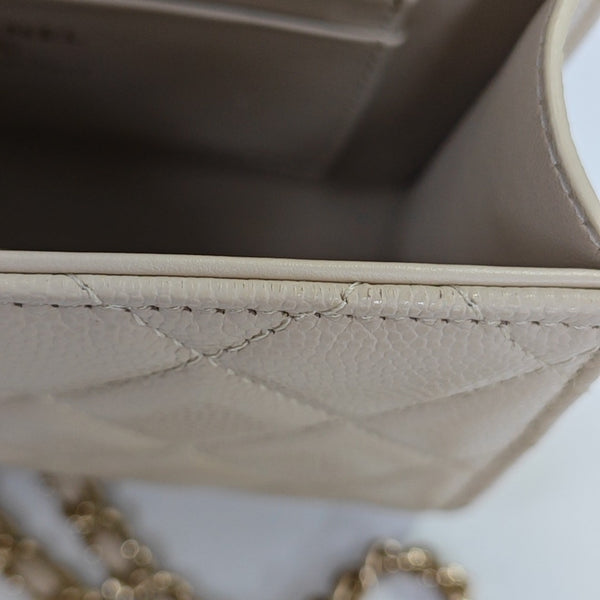 KELLY Quilted Calfskin Beige