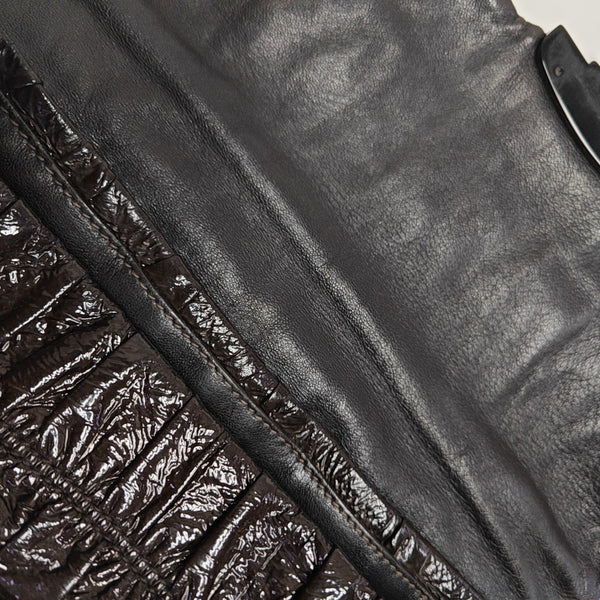 Quilted Lambskin Shoulder Bag Brown