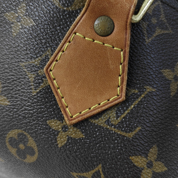 SPEEDY 30 Monogram Coated Canvas Brown