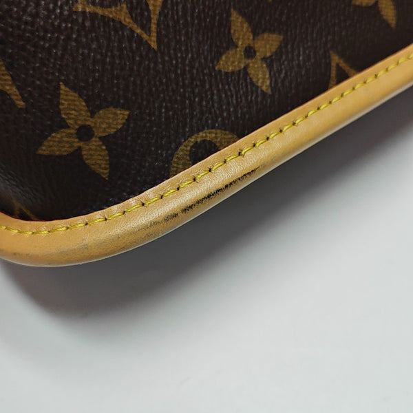 DIANE Monogram Coated Canvas Brown