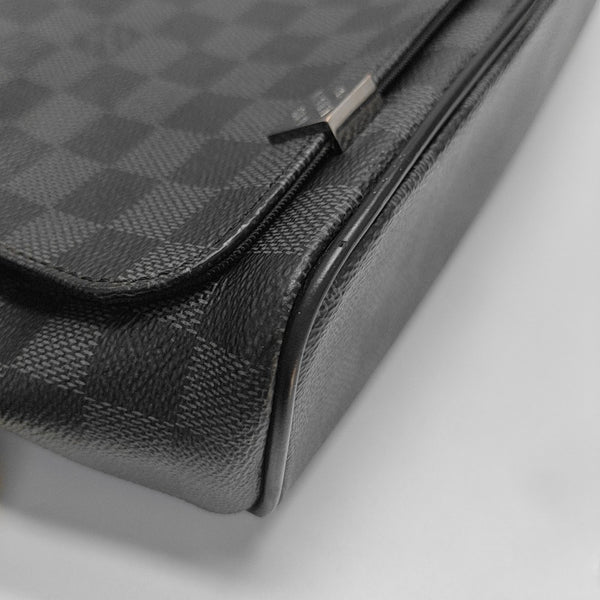 DISTRICT MM Damier Graphite Coated Canvas Gray