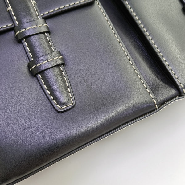 Calfskin Shoulder Bag Black