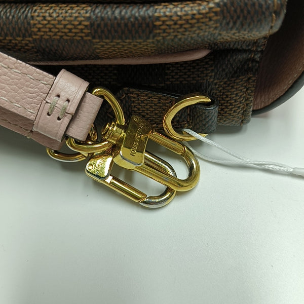 CLAPTON PM Damier Coated Canvas Pink