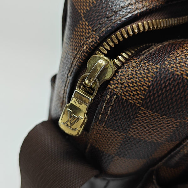 NAVIGLIO MM Damier Ebene Coated Canvas Brown