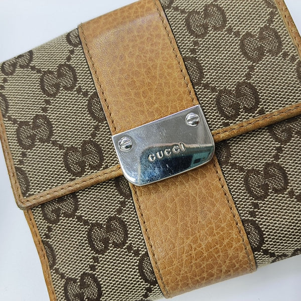 Monogram Canvas Wallet Brown