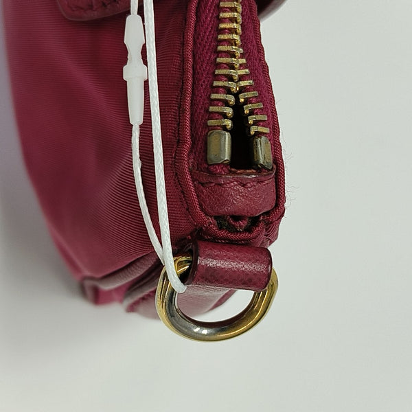 Nylon Shoulder Bag Red