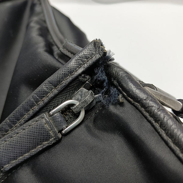 Nylon Shoulder Bag Black