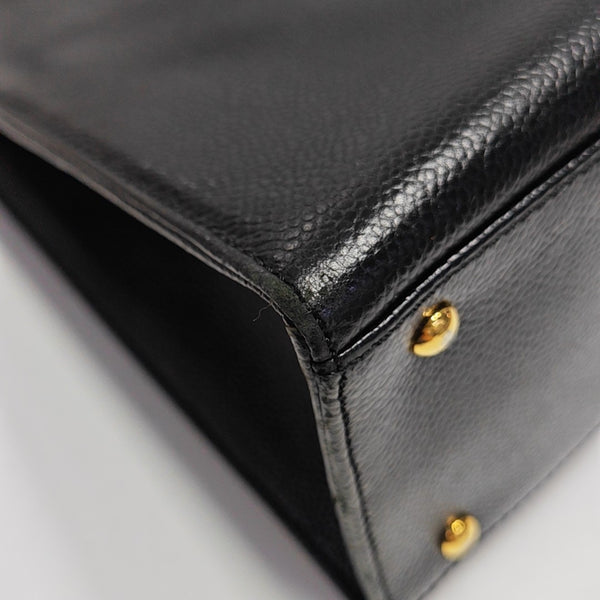 Grained Calfskin Black