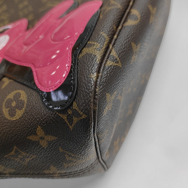 NEVERFULL MM Monogram Coated Canvas Brown