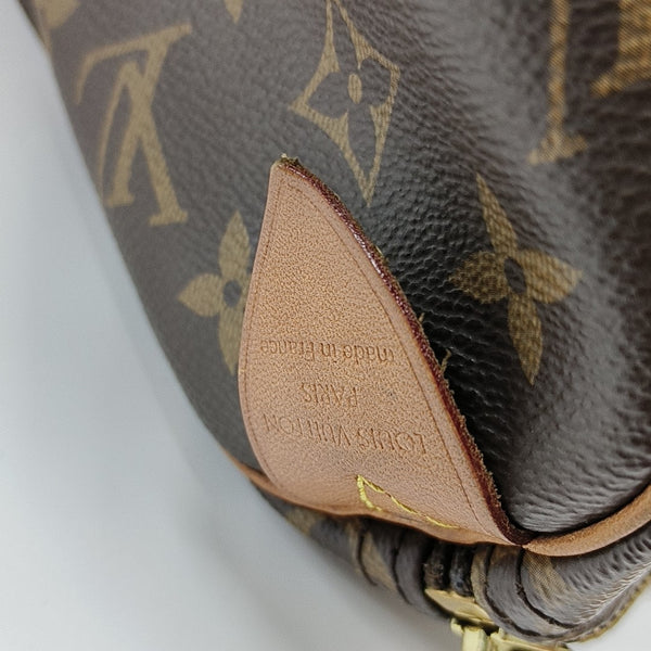 SPEEDY 25 Monogram Coated Canvas Brown