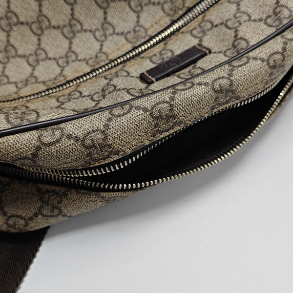 GG Supreme Monogram Coated Canvas Black