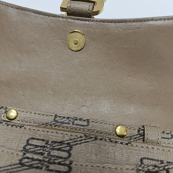 Hourglass Small Coated Canvas Brown