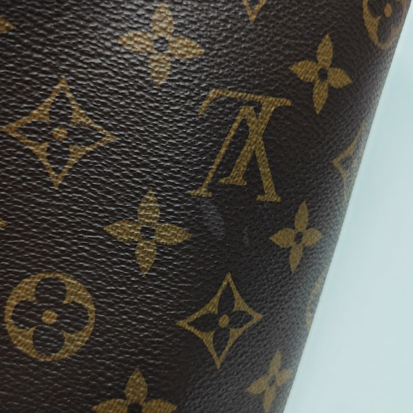 NÉONOÉ MM Monogram Coated Canvas Brown