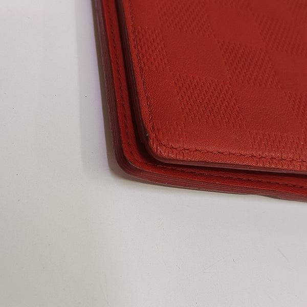 BRAZZA Damier Calfskin Red Wallet