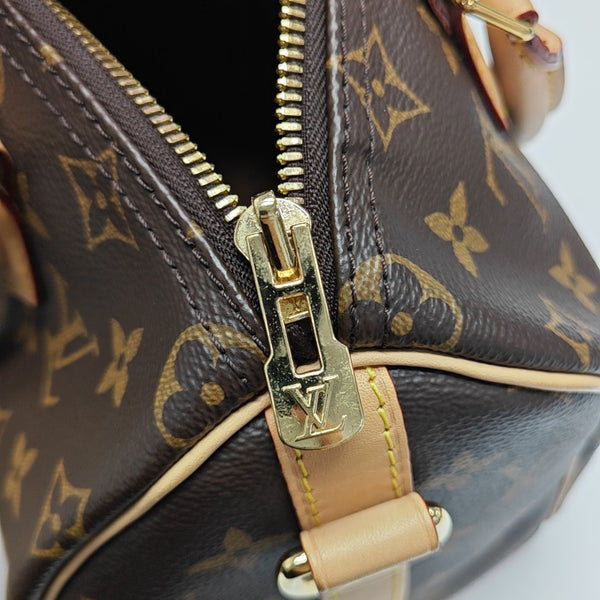 SPEEDY 25 Monogram Coated Canvas Brown
