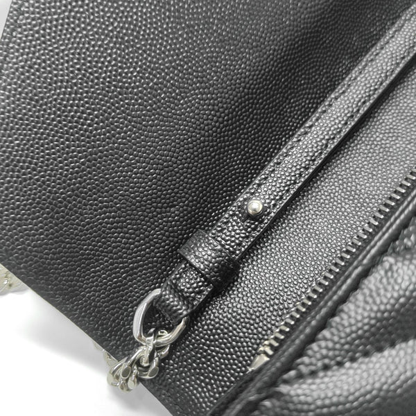MONOGRAM Medium Chevron Calfskin Black