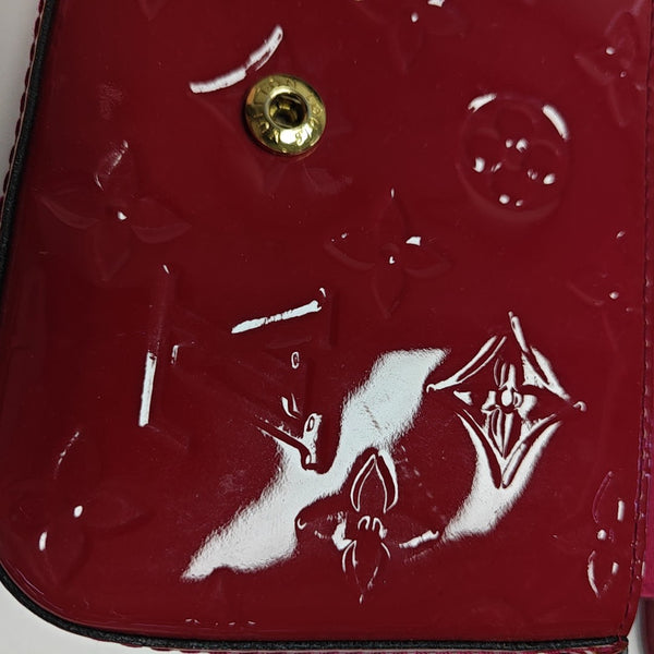 SAC LUCIE Mini Monogram Patent Leather Red