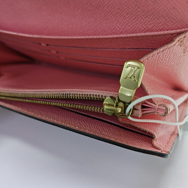 SARAH Monogram Coated Canvas Brown Wallet