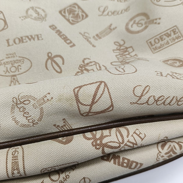 Monogram Canvas Shoulder Bag Beige