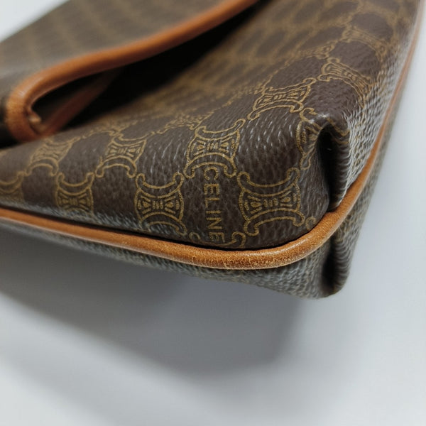 MACADAM CLUTCHES Coated Canvas Brown