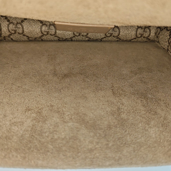 Dionysus Mini Monogram Coated Canvas Beige