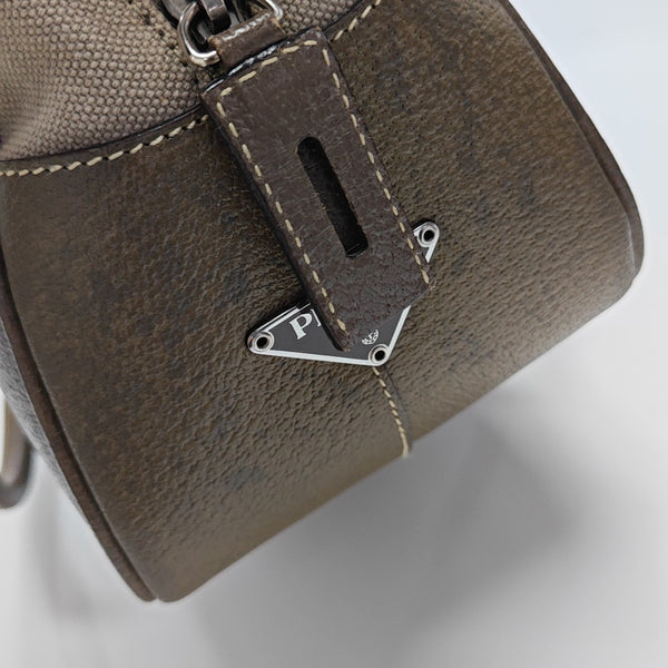 Canvas Top Handle Bag Gray