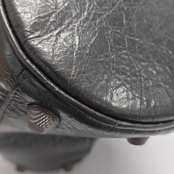 Le Cagole Small Lambskin Gray